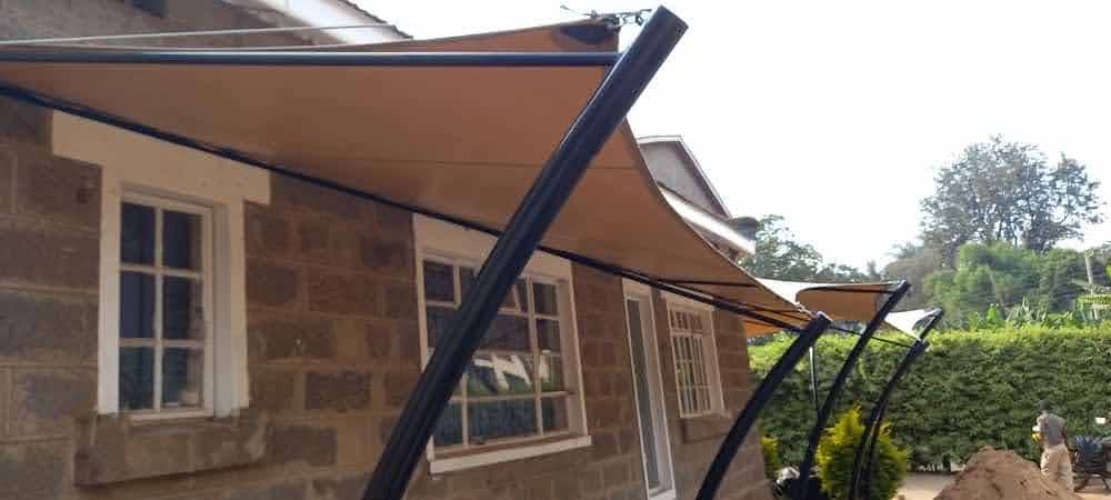 Canopy and sail shade installation — project photo 2